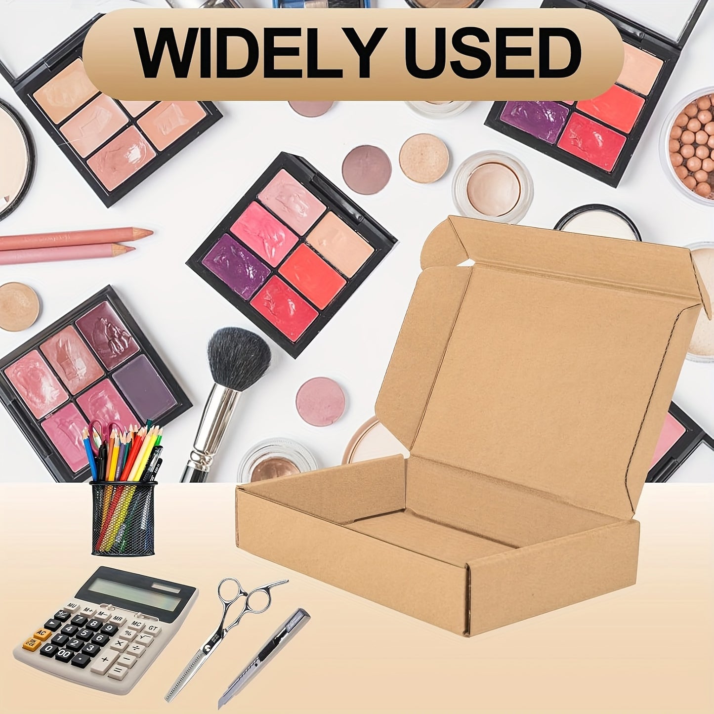 7x5x2 Inches Shipping Boxes Pack Of 50, Small Corrugated Cardboard Box For Mailing Packing Literature Mailer