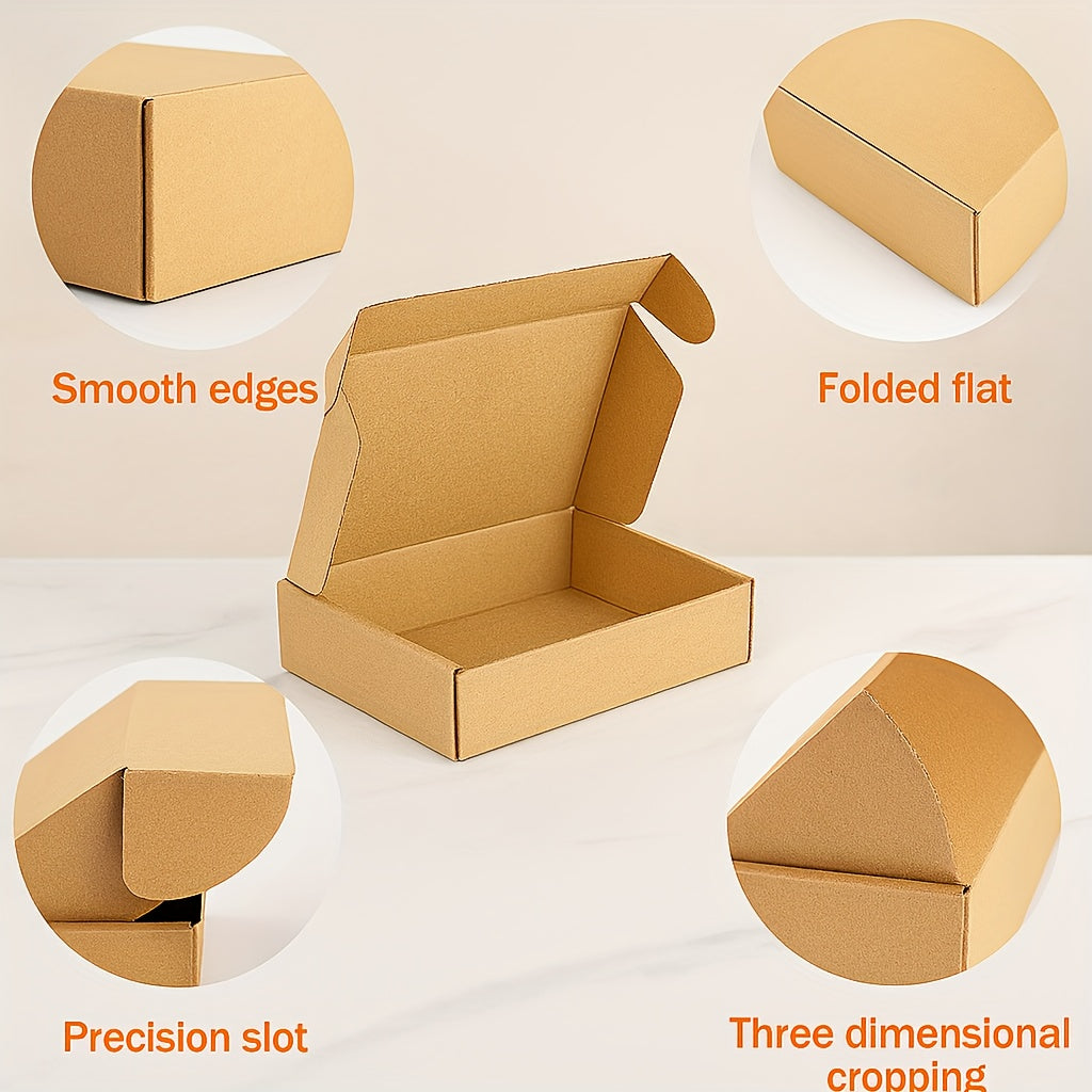 100pcs small corrugated mailing boxes, measuring 18x6x6in, suitable for paper packaging for commercial packaging