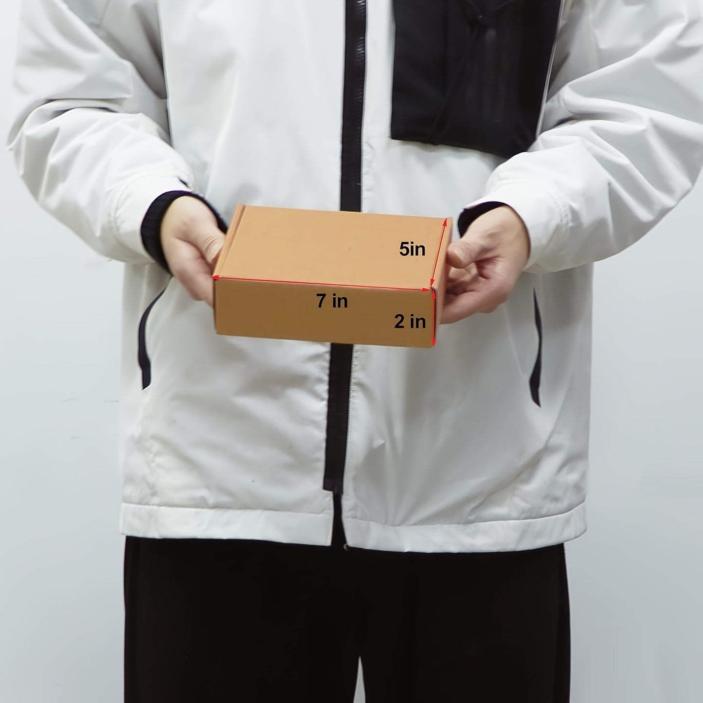 7x5x2 Inches Shipping Boxes Pack Of 50, Small Corrugated Cardboard Box For Mailing Packing Literature Mailer